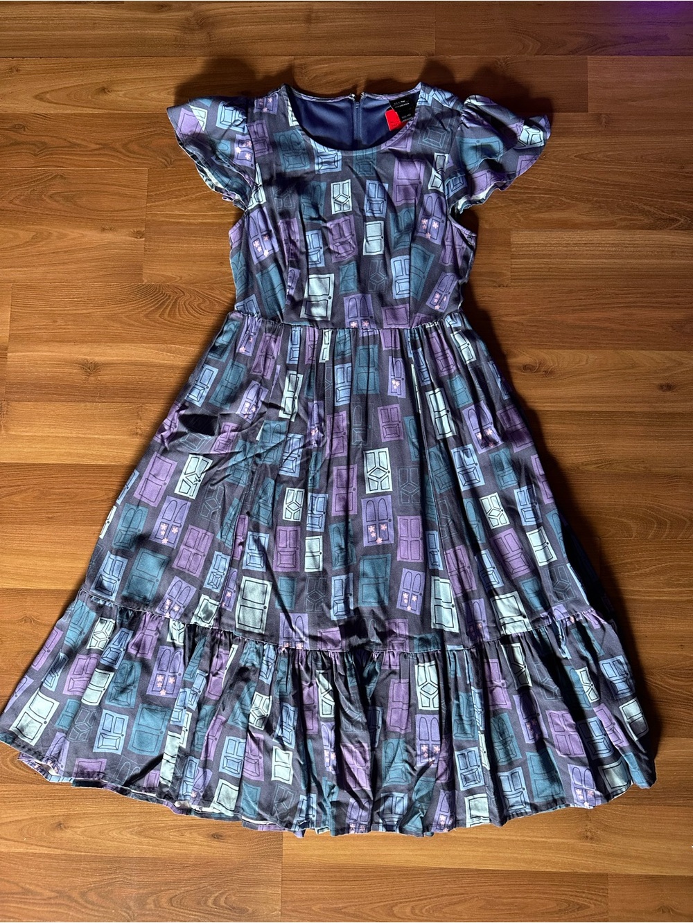 Women’s Disney Pixar Monsters Inc Purple & Blue Doors Print Dress